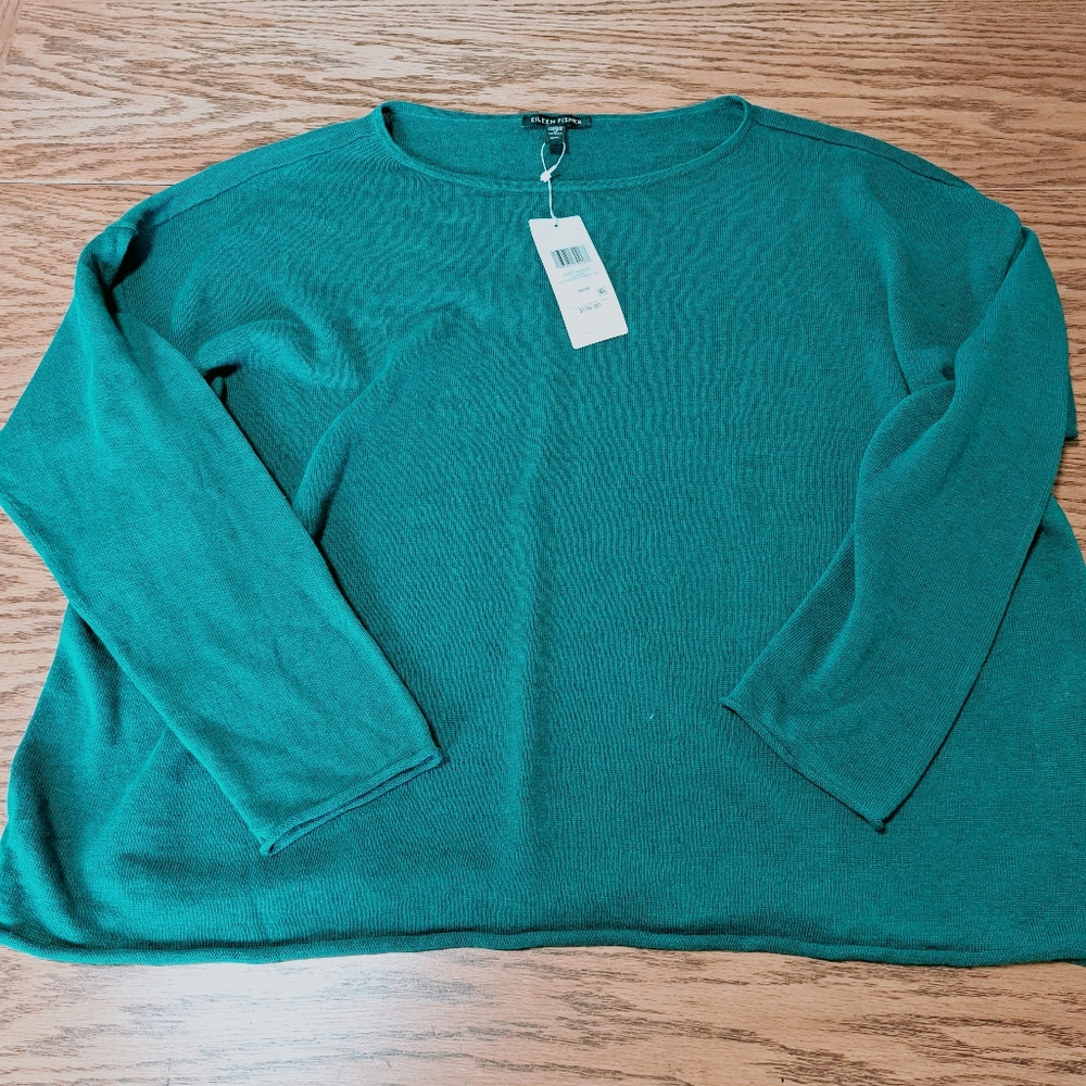 NWT Eileen Fisher linen sweater